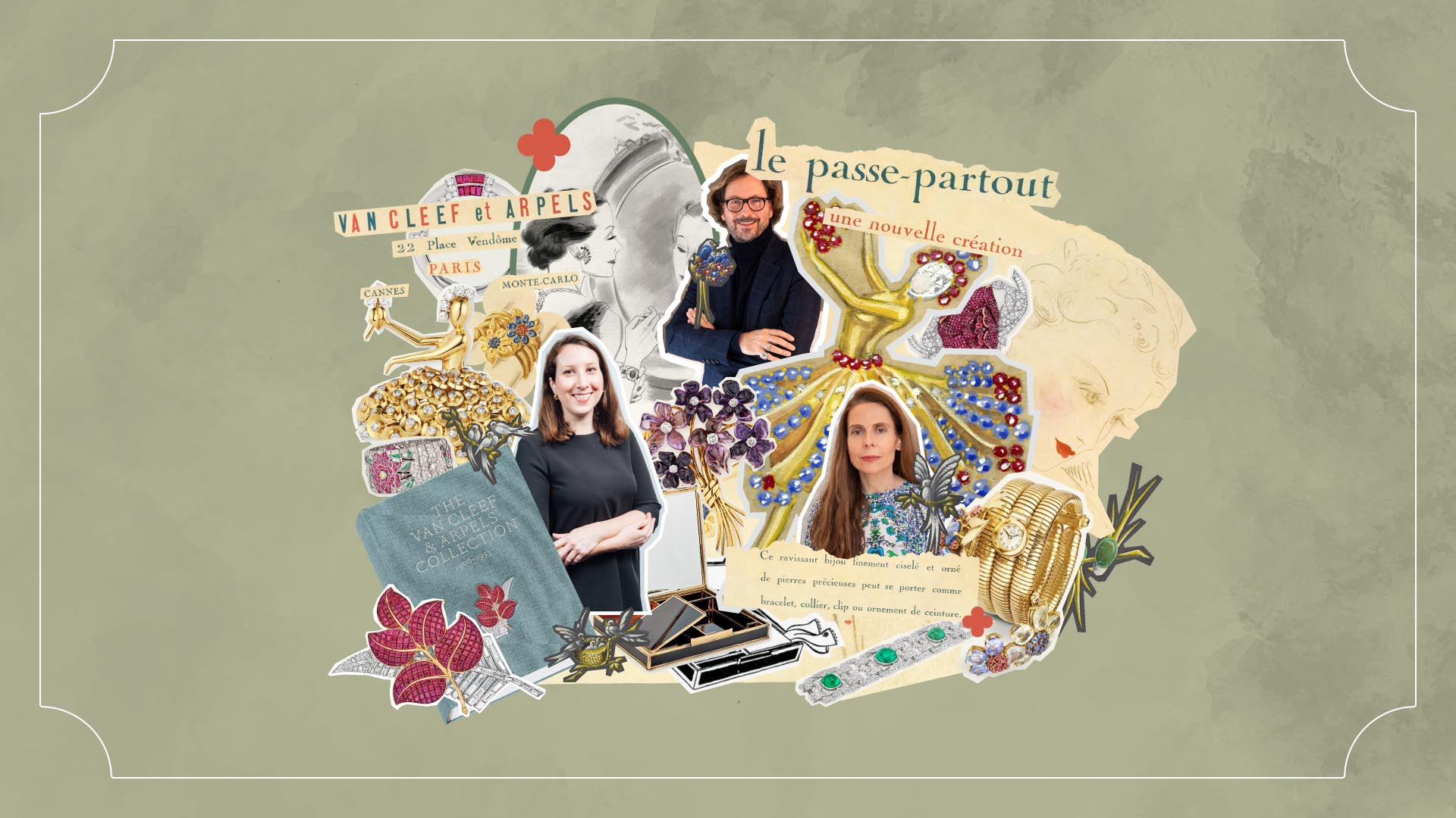 Heritage pieces from the years 1906–1953 reflect the historical narrative of Van Cleef & Arpels, showcased at the latest exhibition in Paris