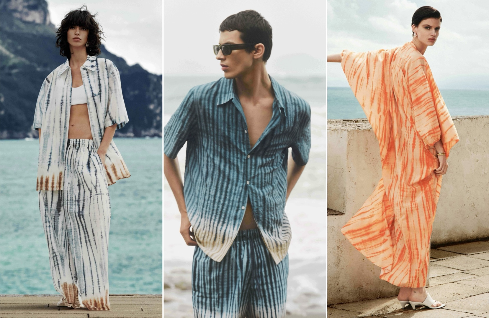 COS has collaborated with Japanese artist Kazuki Tabata, showcasing the excellence behind Shibori tie-dye through its limited collection